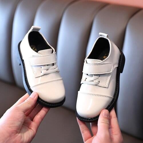Boys childrens small leather shoes 2021 spring new baby single shoes childrens performance shoes 26-35