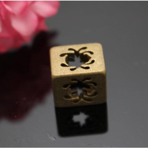 DIY Spider Umbrella Pendant Brass Knife Beads Pendant Rope Copper Knife Fall Rope Outdoors Knife EDC Tools Knife Pendant Brass