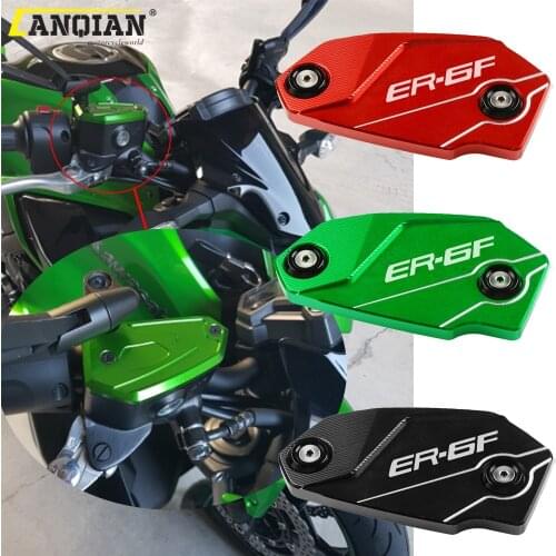 For Kawasaki ER6N ER6F ER-6F ER-6N ER 6F 6N Motorcycle Accessories Oil Cup Cap Front Brake Reservoir Fluid Tank Cover Protection