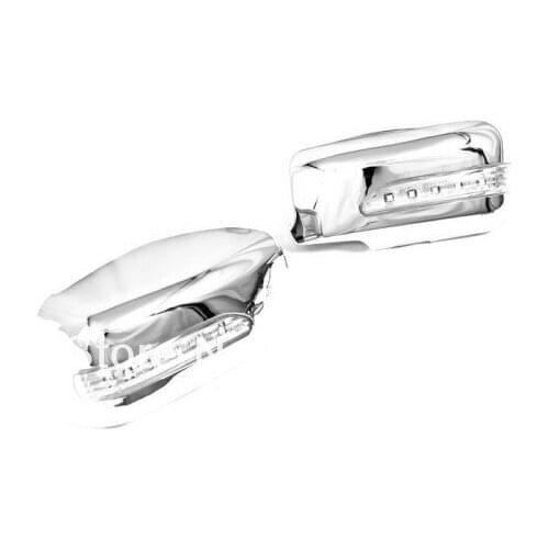 Chrome Side Mirror Cover With LED Side Blinker For Mitsubishi Lancer / Mirage 2002-2006 / Evolution Gen 7-9