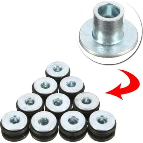 10pcs Motorcycle Rubber Grommets Bolt Kit for Honda Yamaha Suzuki Fairings