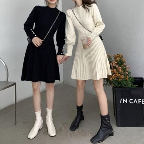 LIEZHAMO Fashionable Knitted Dresses