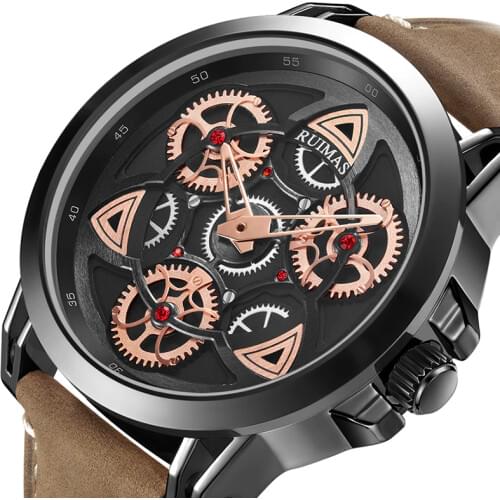 RUIMAS Mens Watches Top Brand Luxury Chronograph Watch Men Military Sport Wristwatch Male Clock Hip Hop Reloj Hombre