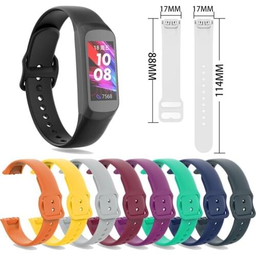 Soft TPU Watchband Watch Strap for Samsung Galaxy Fit SM-R370 Smart Watch Replacement Accessories