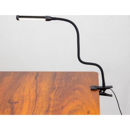 New led dimming color temperature metal clip table lamp 4W highlight USB plug-in reading table lamp