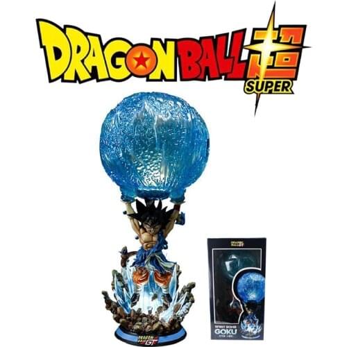 2021 New 50cm Large Bandai Animation Dragon Ball Model Son Goku Air Bomb With Color Box Childrens Adult Toy Christmas Gift