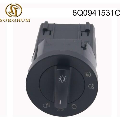 New Headlight Control Switch Fog Light Knob For VW Transporter For Polo For Caddy 6Q0941531C 6Q0941531N