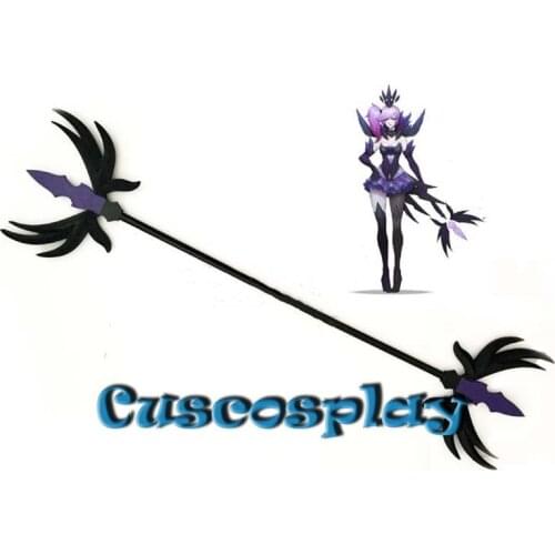 Game LOL Luxanna Cos Elementalist Lux Dark Element Skin Cosplay Stick Weapon Accessories Wands Cosplay Props for Halloween Party
