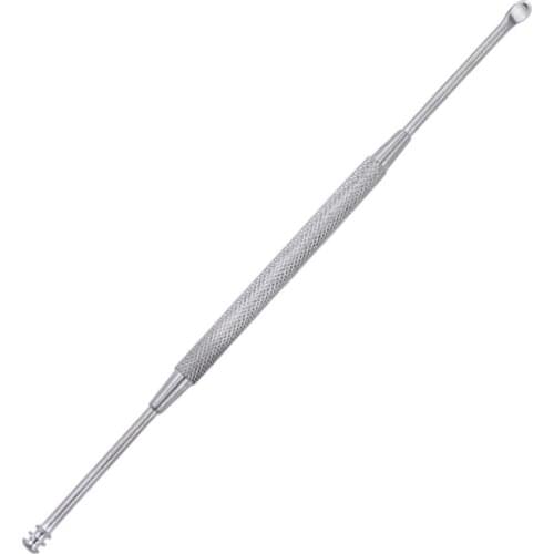 Turn head Earpick Ear Wax Removal Stainless Steel Double Head Spiral Ear Pick Spoon Earwax Remover Cleaning Tool Ear Cleaner