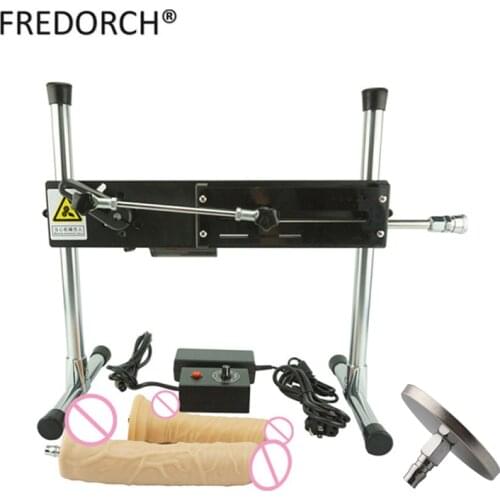 Preminum Metal Sex Machine with dildo Vac u Lock Wire controlled Adjustable 30db Mute 120W Double Turbo Gear Suction cup