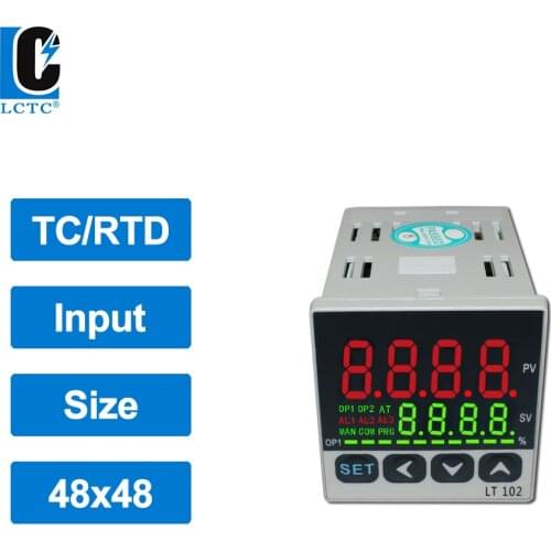 TC/RTD multi input LED display PID Temperature controller 48x48mm, SSR/Relay/4-20mA/0-10V output