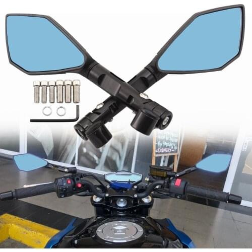 Universal Black Motorcycle Rearview Mirror Fairing Side Mirrors For YAMAHA YS 150 Tmax 530 TDM 850 FZ6N MT10 C8 Nmax 155 Fazer8