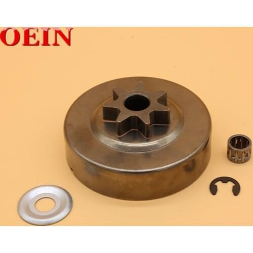 3/8" 7T Clutch Drum Sprocket Bearing Washer Clip Fit For Stihl MS290 MS310 MS390 Garden Chainsaw Tool Parts