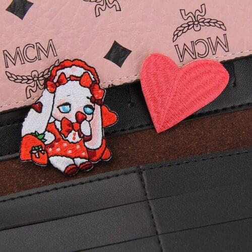 1PC Patches For Clothing Flower Drink/Strawberry Patches For Apparel Bags DIY Iron On Kawaii Girl Accessories