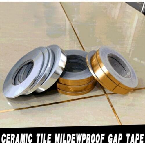 1PCS Waterproof Gold Silver DIY PVC Strip Decor Gap Sealing Foil Tape Wall Sticker Floor Seam Sticker United States Seam Sticker