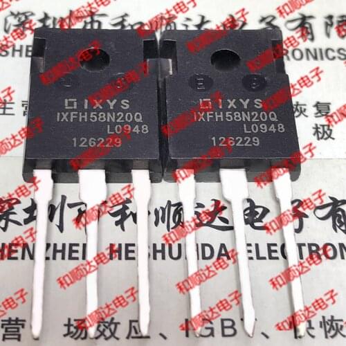 10pcs/lot IXFH58N20Q New stock TO-247 200V 58A