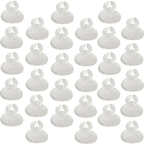 10PCS Aquarium Fixed Suction Cup Oxygen Tube Hose Clip Fish Tank Aquarium Accessories Pump Airline Tube 4mm