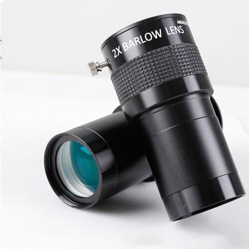 2 Inches M42 Thread 2X Extender Barlow Lens Powered Metal Eyepiece By Magnification Eyepiece Professional Astronomical Telescope