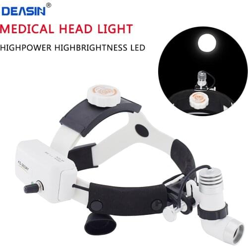 3W LED Dental ENT Examination Surgery Integration Wireless Two Batteries Medical Head Light