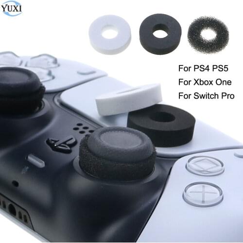 YuXi 2pcs Tension Adjustment Analog Stick Aim Assist Assistant Ring For PS5 PS4 Xbox One Switch Pro Sponge Auxiliary Ring