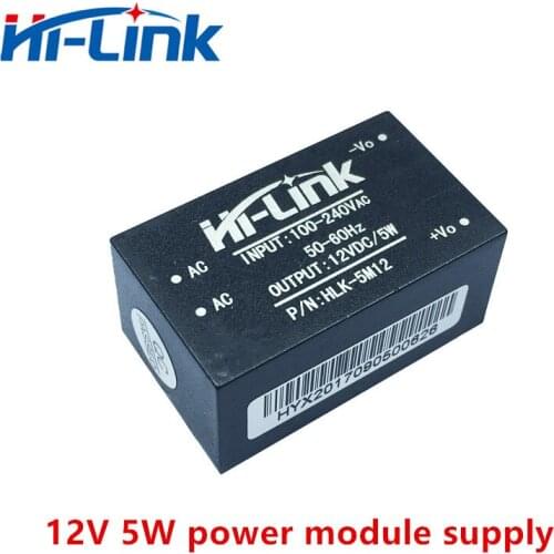 Free shipping HLK-5M12 AC-DC 220V to 12V 5w mini power supply module,intelligent household switch power supply module
