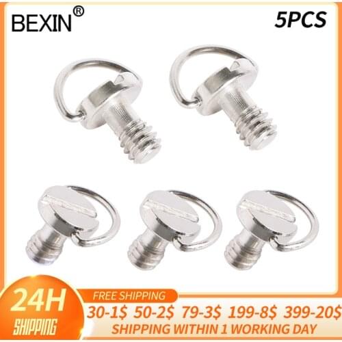 Quick Release Plate 1/4 Inch D-ring Camera Screw Dslr Camera Adapter Mount Fixed Screw For Digital Camera Tripod Ball Head