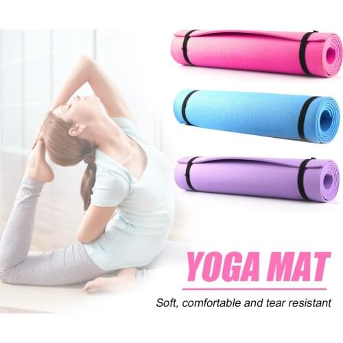 4/6mm Thick EVA Yoga Mat All Purpose Non-Slip Environmental Exercise Mat Fitness Gymnastics Sports Exercise Pads Carpet