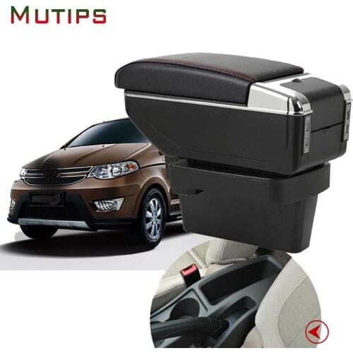 Mutips armrest box leather arm rest accessories For Wuling Motors Hongguang S 2014~2016 decoration interior parts automobile