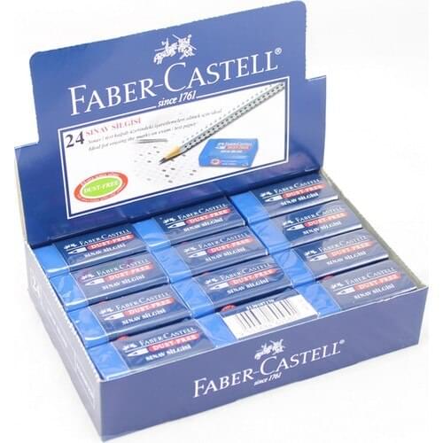 Faber-Castell 187170 Exam Eraser, Dust-Free, 24 pcs