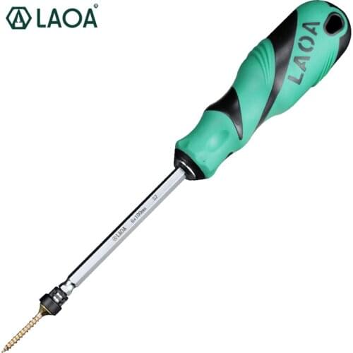 LAOA Magnetic Screwdriver PH2 ScrewdriverMulti-purpose Screwdrivers with Magnetism Ring Strong Magnetic Detachable Hand Tools