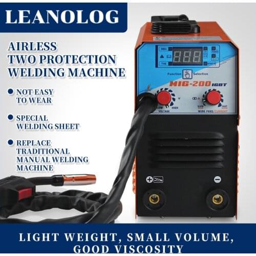 Mini MIG-200 AC220V IGBT MIG MMA TIG Gasless Welding Machine Welder Welding Equipment Replace Manual Soldering Tool
