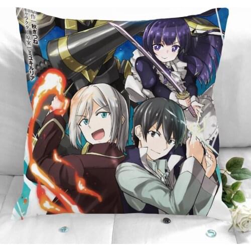Jobless Reincarnation Pillow Cover Bedroom Home Office Decorative Pillowcase Square Zipper Pillow Cases Satin Soft