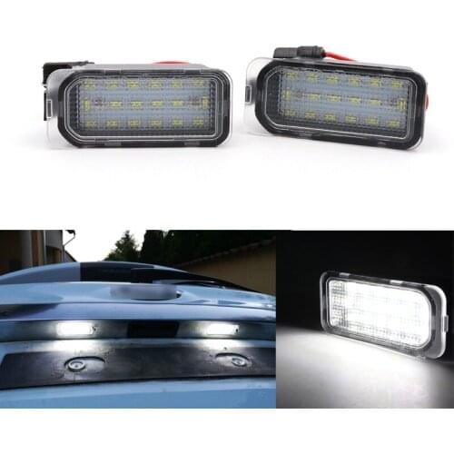 Niscarda 6000K White LED Number License Plate Light For Ford FOCUS MK II FIESTA MK VII MONDEO MK IV KUGA S-MAX 2008-2019