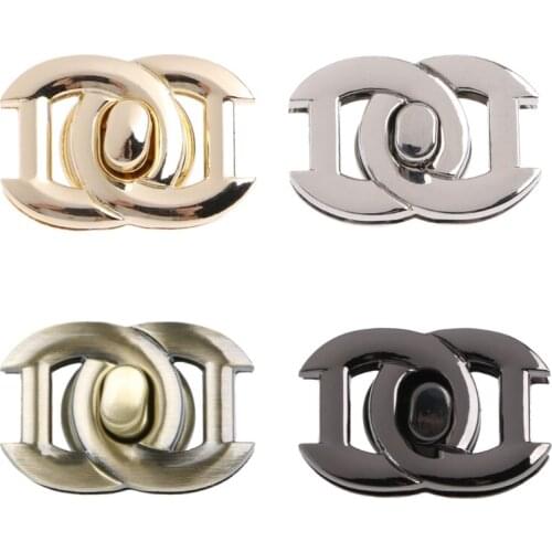 New Hot Metal Clasp Turn Lock Twist Locks for DIY Handbag Craft Bag Purse Hardware Tool Bag Accessories High Quality