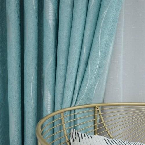 Windows Curtains for Living Room Home Hotel Use Blue Window Curtains Moder Roman Drapes Door Curtains for Bedroom