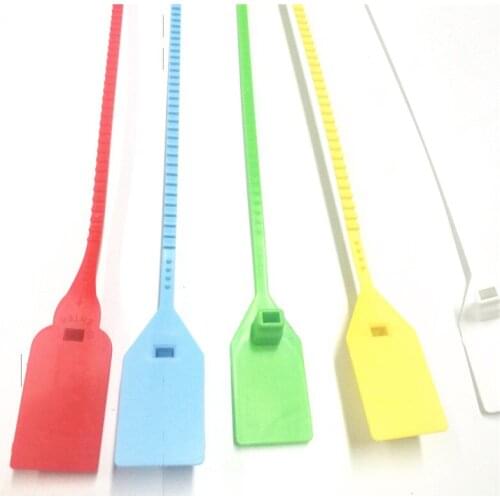 Plastic seals logistics seal one-time identification cable tie 350 mm 300pcs