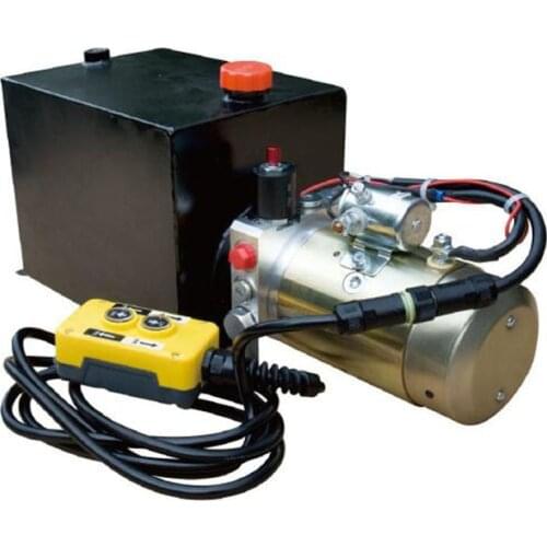 Tipper trailer power unit 12V 1.5KW/2KW Oil tank 12L/20L/16L hydraulic power unit 20MPA