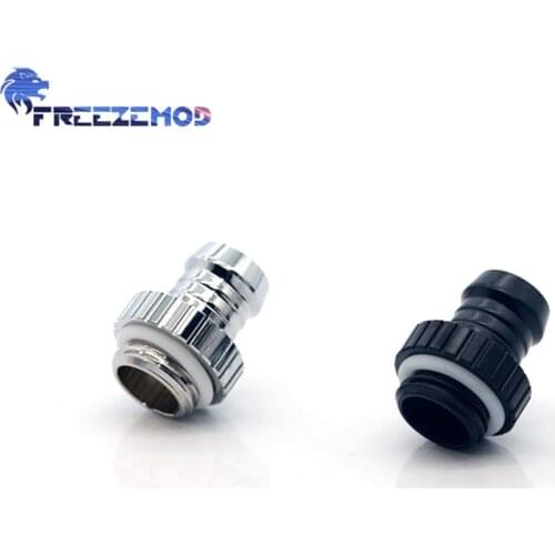 FREEZEMOD Hexagonal Fixed Barb Fitting for ID8-11mm Soft Tube Fitting Inner Connector Hose Coppr For Water Cooler System Modding