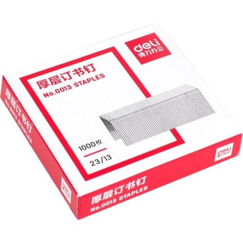 Deli 0013 Thickened Type Stapler 23/13 Thicker Heavy Staplers 5 Boxes Binding 100 Sheets of Paper Office Stationery