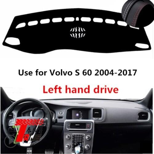 TAIJS Factory Anti cracking High Quality Leather Car Dashboard Cover For Volvo S 60 2004 2005 2006 2007-2017 Left hand drive