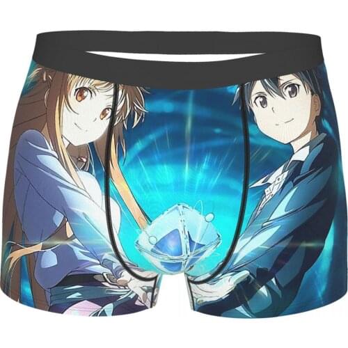 Sword Art Online Kirigaya Kazuto SAO Underpants Breathbale Panties Mens Underwear Comfortable Shorts Boxer Briefs