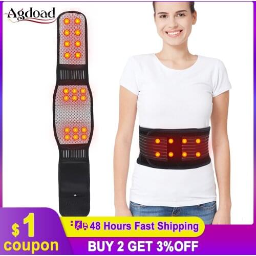 Tourmaline Self Heating Magnetic Therapy Back Waist Support Belt 20pcs Magnets Lumbar Pain Relief Back Waist Protection Theropy