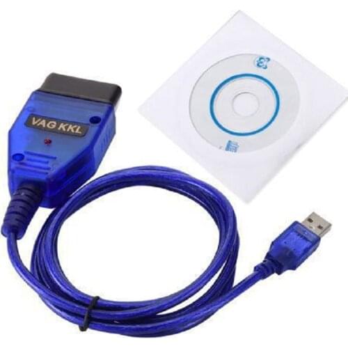 Universal Car Aux Cable USB Vag-Com Interface Cable KKL VAG-COM 409.1 OBD2 II OBD Diagnostic Scanner Auto Cable Aux Tool
