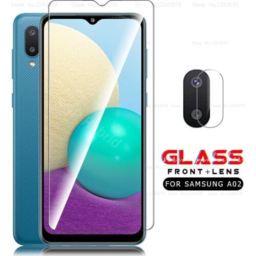 For Samsung A02 Glass camera lens protective cover For Samsung Galaxy A02 A 02 A022F 6.5'' Tempered Glass sansung coque fundas