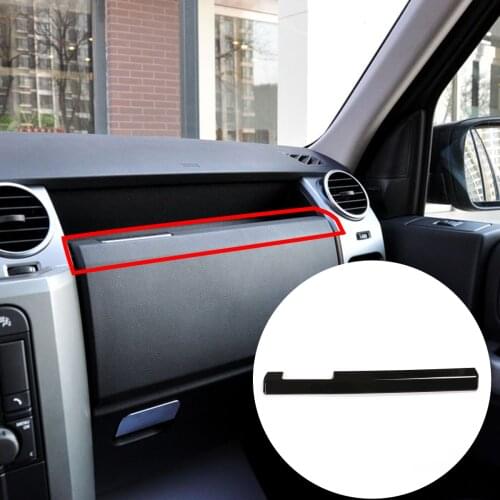 1 Pcs Black ABS Chrome Interior Glove Box Moldings Cover Trim For Land Rover Discovery 3 LR3 2004-2009 Car Accessories