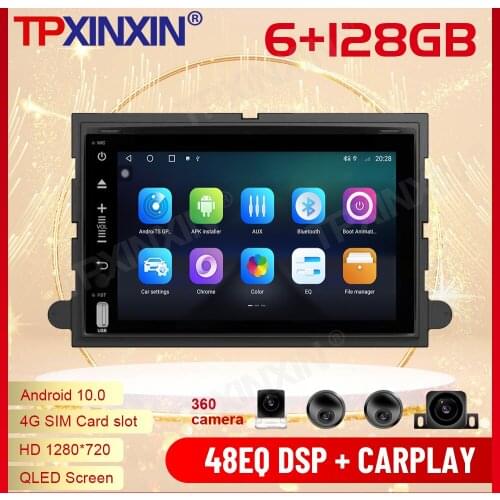 2 Din Carplay Android Radio Receiver Multimedia Stereo For Ford Universal F150 GPS Navigation Audio IPS Video Player Head Unit