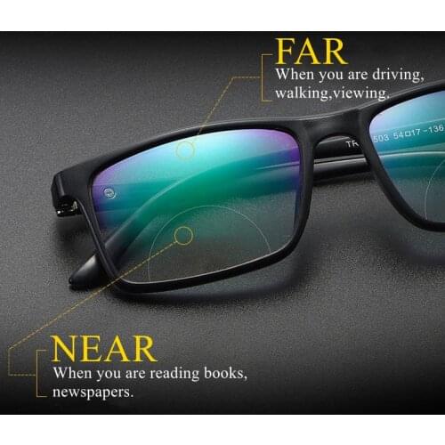 Bifocal Reading Glasses Blue Light Blocking Men Women Magnification Presbyopic Computer Glasses Magnifier Full Frame Eyewear