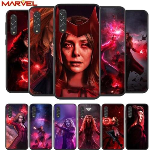 Scarlet Witch Marvel for Samsung Galaxy A90 A80 A70 A60 A50 A40 A20 A2Core A10 M31 M21 M60 M40 M30 Black Phone Case