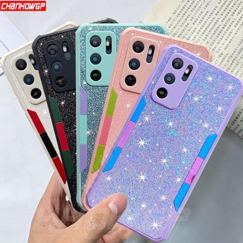 Case For Xiaomi Redmi 9T Note 10 Pro 10S 9S 9 8 Pro Glitter Contrast Color Soft Silicone Back Cover For Xiaomi Poco M3 X3 NFC