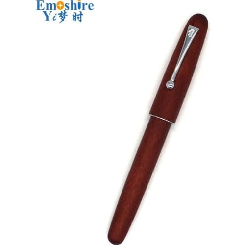 Wood Adult Office Writing Practice Calligraphy Iridium Retro Rotating Cap Wooden Fountain Pen School Office Writing P299